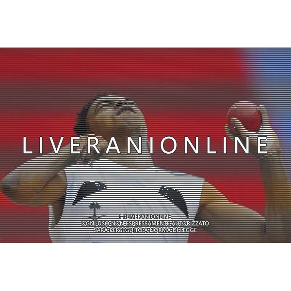 (101214) -- GUANGZHOU, Dec. 14, 2010 () -- Hani Alnakhli of Saudi Arabia competes during the men\'s shot put F32/33 final of athletics competition at the Guangzhou 2010 Asian Para Games in Guangzhou, south China\'s Guangdong Province, Dec. 14, 2010. Hani Alnakhli won the silver with 7.77 meters. (/Chen Yehua) AG. ALDO LIVERANI SAS ITALY ONLY
