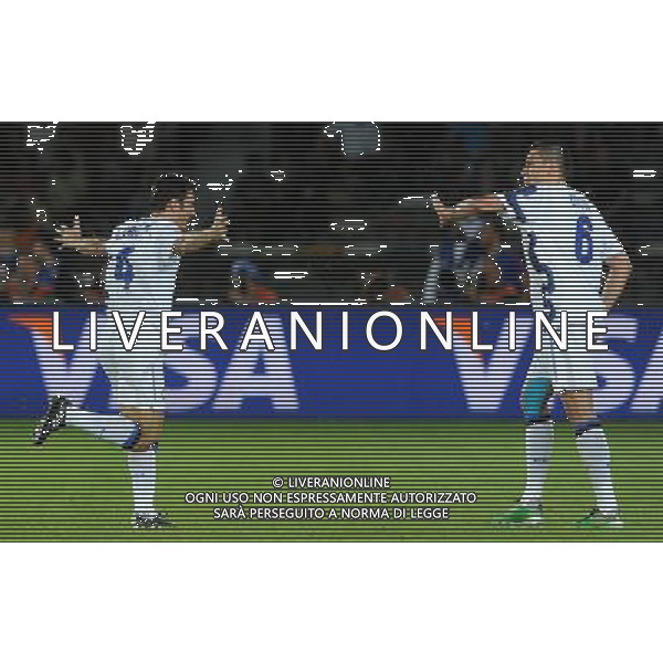 FIFA Club World Cup UAE 2010 Match #5 Abu Dhabi (Emirati Arabi) Zayed Sports City - 15.12.2010 Seongnam Ilhwa FC- FC Inter Nella Foto:zanetti esulta /Ph.Vitez-Ag. Aldo Liverani