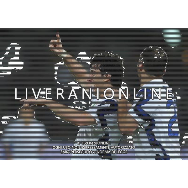 FIFA Club World Cup UAE 2010 Match #5 Abu Dhabi (Emirati Arabi) Zayed Sports City - 15.12.2010 Seongnam Ilhwa FC- FC Inter Nella Foto:milito esulta con pandev /Ph.Vitez-Ag. Aldo Liverani