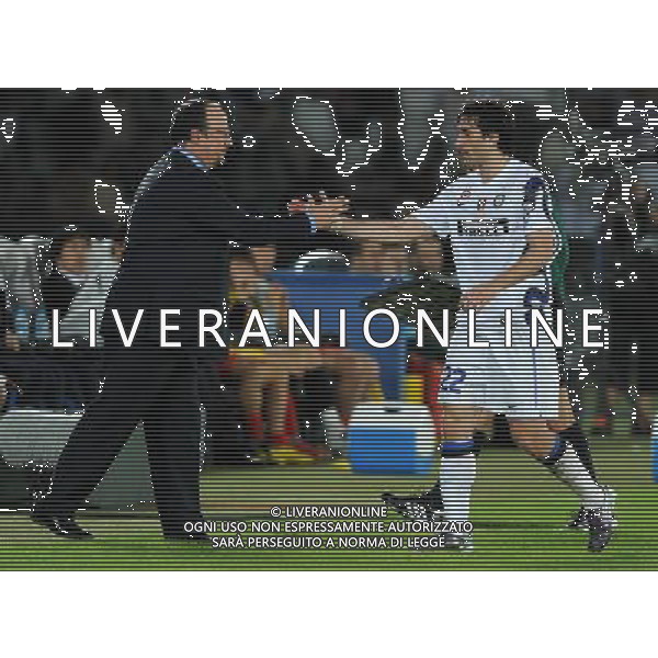 FIFA Club World Cup UAE 2010 Match #5 Abu Dhabi (Emirati Arabi) Zayed Sports City - 15.12.2010 Seongnam Ilhwa FC- FC Inter Nella Foto:Diego MILITO-Rafael BENITEZ /Ph.Vitez-Ag. Aldo Liverani