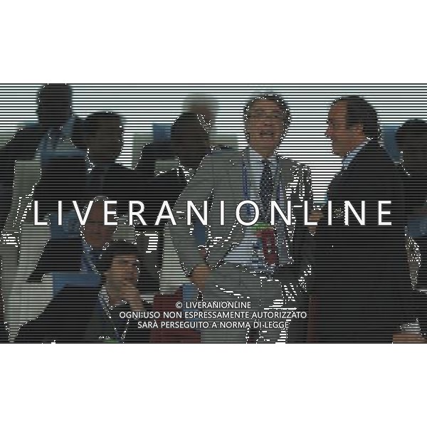 FIFA Club World Cup UAE 2010 Match #5 Abu Dhabi (Emirati Arabi) Zayed Sports City - 15.12.2010 Seongnam Ilhwa FC- FC Inter Nella Foto:Massimo MORATTI-Michel PLATINI /Ph.Vitez-Ag. Aldo Liverani