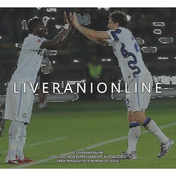 FIFA Club World Cup UAE 2010 Match #5 Abu Dhabi (Emirati Arabi) Zayed Sports City - 15.12.2010 Seongnam Ilhwa FC- FC Inter Nella Foto:Sulley MUNTARI-Diego MILITO /Ph.Vitez-Ag. Aldo Liverani