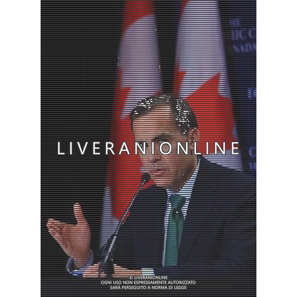 TORONTO - CANADA MARK CARNEY, GOVERNATORE DELLA BANCA DEL CANADA © Zou Zheng - Xinhua - Photoshot - Ag. Aldo Liverani sas ITALY ONLY