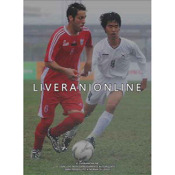 (101215) -- GUANGZHOU, Dec. 15, 2010 () -- Farzad Mehri (L) Iran of controls the ball during the men\'s football 7-a-side first round match against South Korea at the Guangzhou 2010 Asian Para Games in Guangzhou, south China\'s Guangdong Province, Dec. 15, 2010. (/Han Chunhao) AG. ALDO LIVERANI SAS ITALY ONLY
