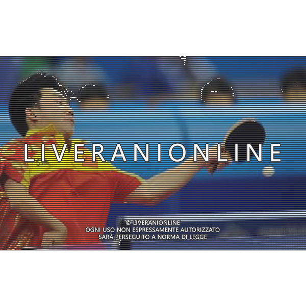 (101215) -- GUANGZHOU, Dec. 15, 2010 () -- China\'s Lian Hao competes during the men\'s singles TT10 final of table tennis competition against his compatriot Ge Yang at the Guangzhou 2010 Asian Para Games in Guangzhou, south China\'s Guangdong Province, Dec. 15, 2010. Lian Hao lost 2-3 to win the silver. (/Xu Yu) AG. ALDO LIVERANI SAS ITALY ONLY