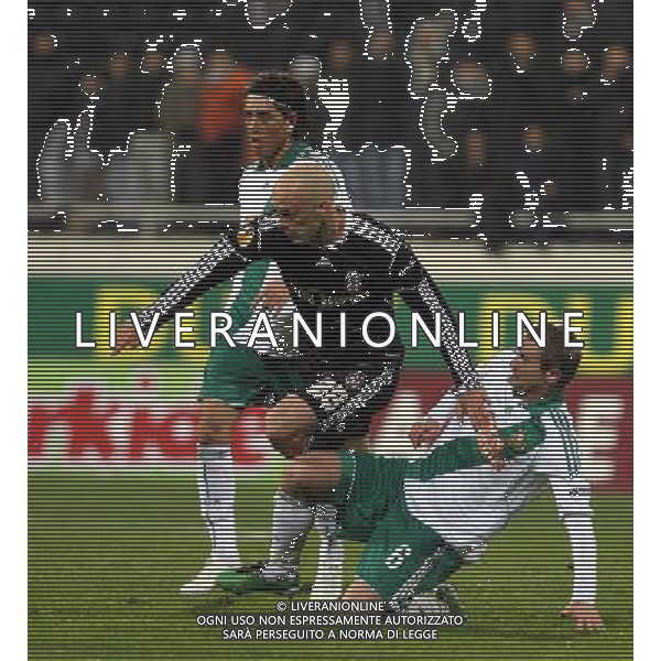 Euroleague Soccer match beetwen Besiktas and Rapid Vienna at Fiyapi Inonu Stadium in Istanbul, Turkey on December 15, 2010. Pictured: Fabian Ernst of Besiktas. BESIKTAS - RAPID VIENNA EUROPA LEAGUE CALCIO ©NEWSPIX/AG ALDO LIVERANI SAS - ITALY ONLY -