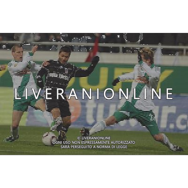Euroleague Soccer match beetwen Besiktas and Rapid Vienna at Fiyapi Inonu Stadium in Istanbul, Turkey on December 15, 2010. Pictured: Rodrigo Tabata (center) of Besiktas. BESIKTAS - RAPID VIENNA EUROPA LEAGUE CALCIO ©NEWSPIX/AG ALDO LIVERANI SAS - ITALY ONLY -