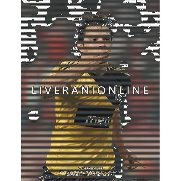20101212: LISBON, PORTUGAL - SL Benfica vs SC Braga: Portuguese Cup 2010/2011. In picture: Javier Saviola (Benfica) celebrating goal. PHOTO: Alvaro Isidoro/CITYFILES/NEWSPIX.PL AG ALDO LIVERANI ONLY ITALY 