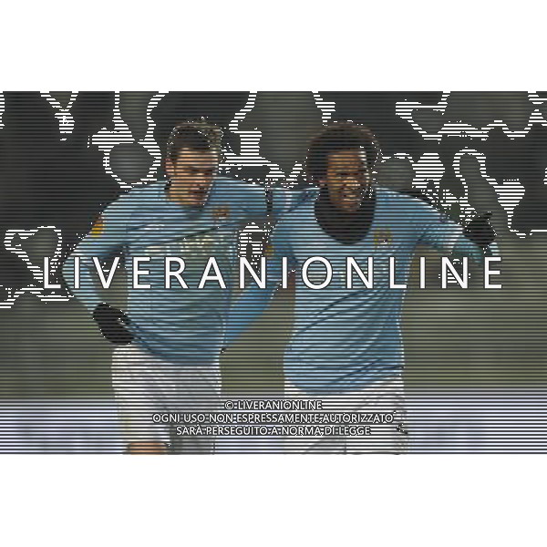 JUVENTUS -MANCHESTER CITY EUROPA LEAGUE 16/12/2010 Nella foto: esultanza gol di jo ag aldo liverani