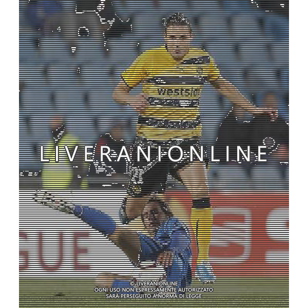 BSC Young Boys\' David Degen (f) and Getafe\'s Pedro Mosquera during UEFA Europe League match.December 16,2010. (ALTERPHOTOS/Acero) AG. ALDO LIVERANI SAS ITALY ONLY