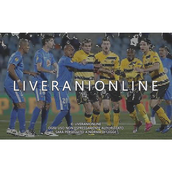 Getafe\'s Cata Diaz, Javier Arizmendi and Pablo Pintos and BSC Young Boys\' Senad Lulic, Moreno Costanzo, Christian Schneuwly and Alain Nef during UEFA Europe League match.December 16,2010. (ALTERPHOTOS/Acero) AG. ALDO LIVERANI SAS ITALY ONLY
