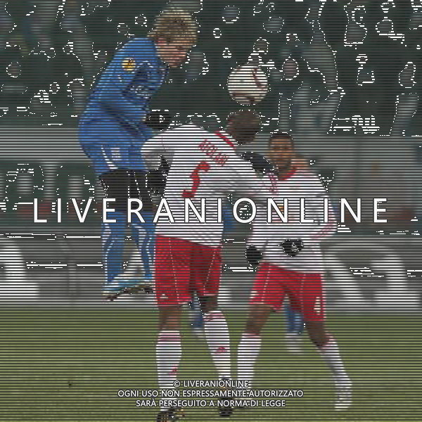 SALZBURG 16.12.2010 FC RED BULL SALZBURG - LECH POZNAN LIGA EUROPY FAZA GRUPOWA 6 KOLEJKA PILKA NOZNA UEFA EUROPA LEAGUE GROUP STAGE SIXTH MATCHDAY FOOTBALL SOCCER SECHSTE GRUPPENPHASE FUSSBALL SPIELTAG N/Z: ARTJOMS RUDNEVS DAVID MENDES DA SILVA MACIEJ OPALA / NEWSPIX.PL --- Newspix.pl AG. ALDO LIVERANI SAS ITALY ONLY *** Local Caption ***