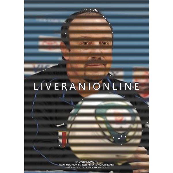 FIFA Club World Cup UAE 2010 Conferenza Stampa Abu Dhabi (Emirati Arabi) Zayed Sports City - 17.12.2010 Conferenza Stampa Nella Foto: Conferenza Stampa Rafael Benitez, Javier Zanetti,Luis Figo,Esteban Cambiasso /Ph.Vitez-Ag. Aldo Liverani