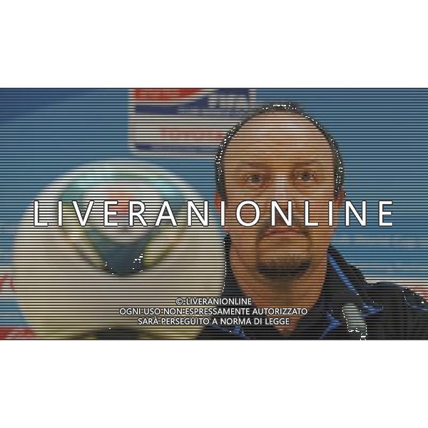 FIFA Club World Cup UAE 2010 Conferenza Stampa Abu Dhabi (Emirati Arabi) Zayed Sports City - 17.12.2010 Conferenza Stampa Nella Foto: Conferenza Stampa Rafael Benitez, Javier Zanetti,Luis Figo,Esteban Cambiasso /Ph.Vitez-Ag. Aldo Liverani