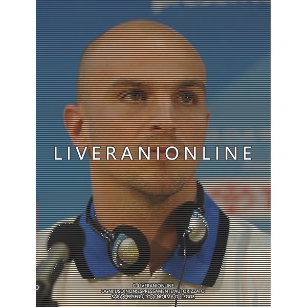 FIFA Club World Cup UAE 2010 Conferenza Stampa Abu Dhabi (Emirati Arabi) Zayed Sports City - 17.12.2010 Conferenza Stampa Nella Foto: Conferenza Stampa Rafael Benitez, Javier Zanetti,Luis Figo,Esteban Cambiasso /Ph.Vitez-Ag. Aldo Liverani