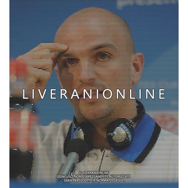 FIFA Club World Cup UAE 2010 Conferenza Stampa Abu Dhabi (Emirati Arabi) Zayed Sports City - 17.12.2010 Conferenza Stampa Nella Foto: Conferenza Stampa Rafael Benitez, Javier Zanetti,Luis Figo,Esteban Cambiasso /Ph.Vitez-Ag. Aldo Liverani