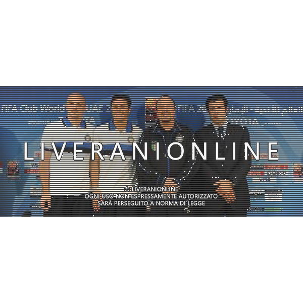 FIFA Club World Cup UAE 2010 Conferenza Stampa Abu Dhabi (Emirati Arabi) Zayed Sports City - 17.12.2010 Conferenza Stampa Nella Foto: Conferenza Stampa Rafael Benitez, Javier Zanetti,Luis Figo,Esteban Cambiasso /Ph.Vitez-Ag. Aldo Liverani