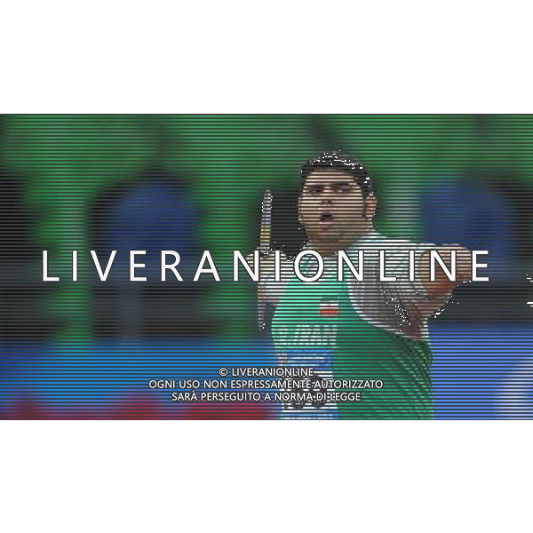 (101215) -- GUANGZHOU, Dec. 15, 2010 () -- Iran\'s Mohsen Kaedi competes during the men\'s javelin throw F35/36 final of athletics competition at the Guangzhou 2010 Asian Para Games in Guangzhou, south China\'s Guangdong Province, Dec. 15, 2010. Mohsen Kaedi won the silver with 42.47 meters. (/Ren Junchuan) AG. ALDO LIVERANI SAS ITALY ONLY