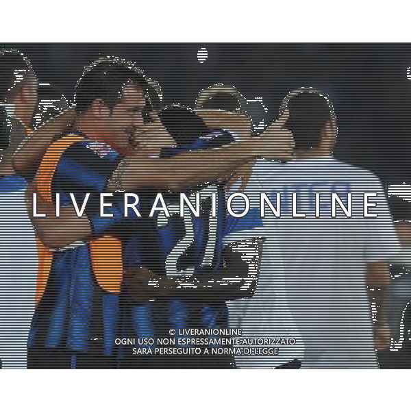 FIFA Club World Cup UAE 2010 Finale 1Á-2Á Posto Abu Dhabi (Emirati Arabi) Zayed Sports City - 18.12.2010 TP Mazembe Englebert-FC Inter Nella Foto:l\'esultanza dopo il gol di goran pandev /Ph.Vitez-Ag. Aldo Liverani