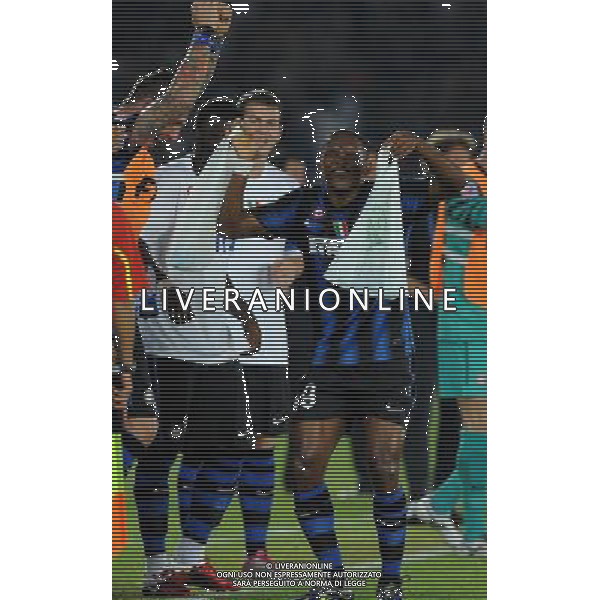 FIFA Club World Cup UAE 2010 Finale 1Á-2Á Posto Abu Dhabi (Emirati Arabi) Zayed Sports City - 18.12.2010 TP Mazembe Englebert-FC Inter Nella Foto:esultanza di samuel eto\'o dopo il gol /Ph.Vitez-Ag. Aldo Liverani