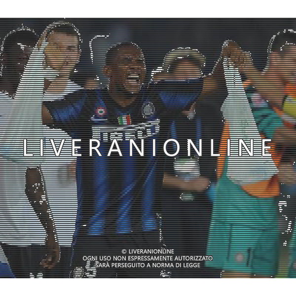 FIFA Club World Cup UAE 2010 Finale 1Á-2Á Posto Abu Dhabi (Emirati Arabi) Zayed Sports City - 18.12.2010 TP Mazembe Englebert-FC Inter Nella Foto:esultanza di samuel eto\'o dopo il gol /Ph.Vitez-Ag. Aldo Liverani