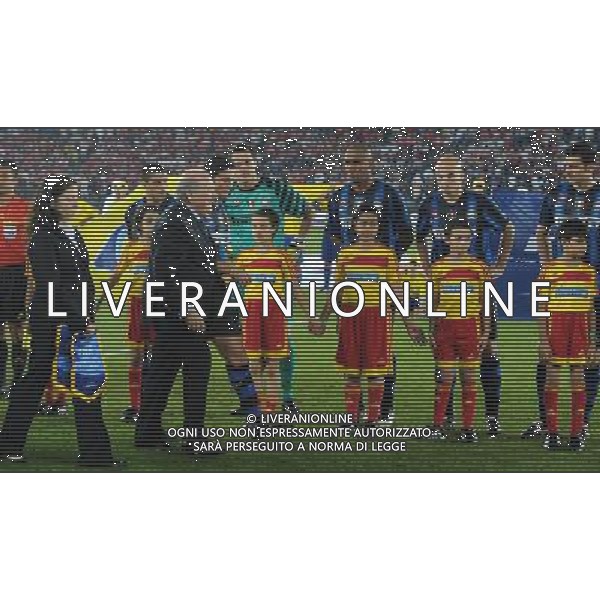 FIFA Club World Cup UAE 2010 Finale 1¡-2¡ Posto Abu Dhabi (Emirati Arabi) Zayed Sports City - 18.12.2010 TP Mazembe Englebert-FC Inter Nella Foto:zanetti presenta la squadra a blatter /Ph.Vitez-Ag. Aldo Liverani