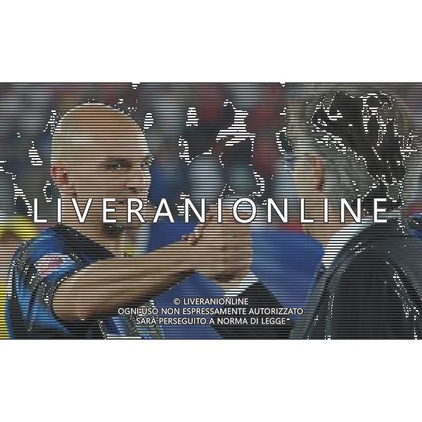 FIFA Club World Cup UAE 2010 Finale 1¡-2¡ Posto Abu Dhabi (Emirati Arabi) Zayed Sports City - 18.12.2010 TP Mazembe Englebert-FC Inter Nella Foto:cambiasso moratti /Ph.Vitez-Ag. Aldo Liverani