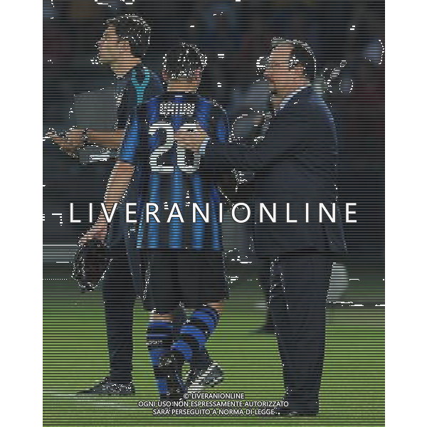 FIFA Club World Cup UAE 2010 Finale 1¡-2¡ Posto Abu Dhabi (Emirati Arabi) Zayed Sports City - 18.12.2010 TP Mazembe Englebert-FC Inter Nella Foto:Rafael Benitez-Cristian Chivu /Ph.Vitez-Ag. Aldo Liverani