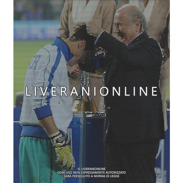 FIFA Club World Cup UAE 2010 Finale 1¡-2¡ Posto Abu Dhabi (Emirati Arabi) Zayed Sports City - 18.12.2010 TP Mazembe Englebert-FC Inter Nella Foto:Julio Cesar-Joseph Blatter /Ph.Vitez-Ag. Aldo Liverani