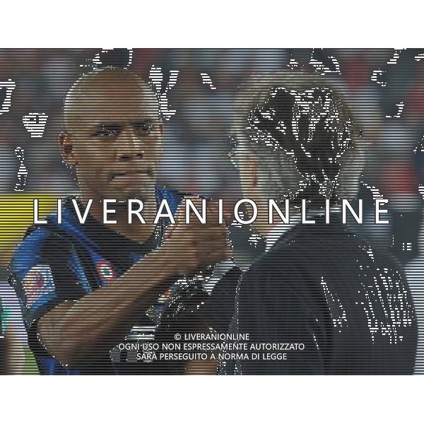 FIFA Club World Cup UAE 2010 Finale 1¡-2¡ Posto Abu Dhabi (Emirati Arabi) Zayed Sports City - 18.12.2010 TP Mazembe Englebert-FC Inter Nella Foto:Maicon-Massimo Moratti /Ph.Vitez-Ag. Aldo Liverani