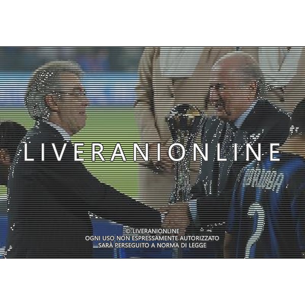 FIFA Club World Cup UAE 2010 Finale 1¡-2¡ Posto Abu Dhabi (Emirati Arabi) Zayed Sports City - 18.12.2010 TP Mazembe Englebert-FC Inter Nella Foto:Massimo Moratti-Joseph Blatter /Ph.Vitez-Ag. Aldo Liverani