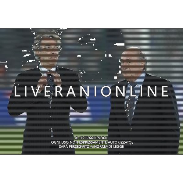 FIFA Club World Cup UAE 2010 Finale 1¡-2¡ Posto Abu Dhabi (Emirati Arabi) Zayed Sports City - 18.12.2010 TP Mazembe Englebert-FC Inter Nella Foto:Massimo Moratti-Joseph Blatter /Ph.Vitez-Ag. Aldo Liverani