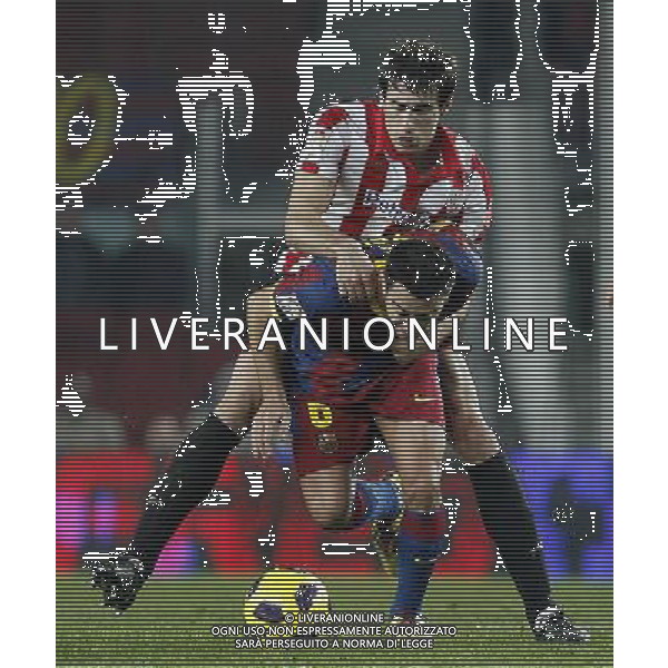 FC Barcelona\'s Xavi Hernandez (f) and Atletic de Bilbao\'s Javi Martinez during King\'s Cup of Spain match.December 21,2010. (ALTERPHOTOS/Acero) - ALFAQUI - AG. ALDO LIVERANI SAS ITALY ONLY PARTITA CALCIO BARCELLONA vs ATLETICO DI BILBAO: COPPA DEL RE SPAGNA 2010