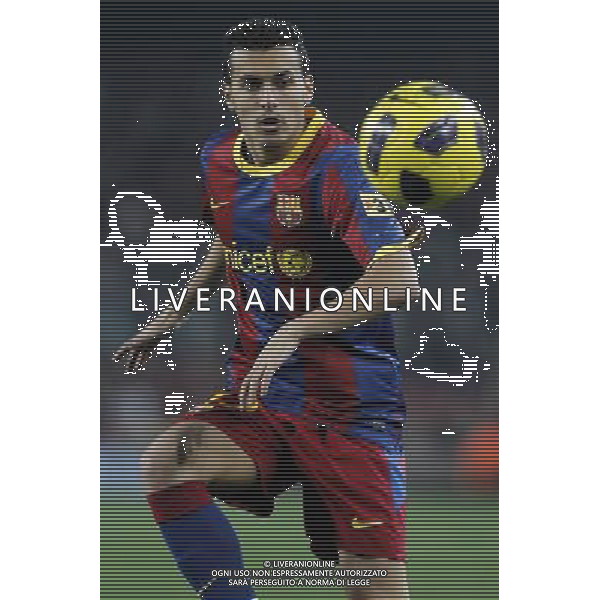 FC Barcelona\'s Pedro Rodriguez during King\'s Cup of Spain match.December 21,2010. (ALTERPHOTOS/Acero) - ALFAQUI - AG. ALDO LIVERANI SAS ITALY ONLY PARTITA CALCIO BARCELLONA vs ATLETICO DI BILBAO: COPPA DEL RE SPAGNA 2010