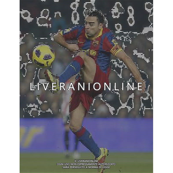 FC Barcelona\'s Xavi Hernandez during King\'s Cup of Spain match.December 21,2010. (ALTERPHOTOS/Acero) - ALFAQUI - AG. ALDO LIVERANI SAS ITALY ONLY PARTITA CALCIO BARCELLONA vs ATLETICO DI BILBAO: COPPA DEL RE SPAGNA 2010