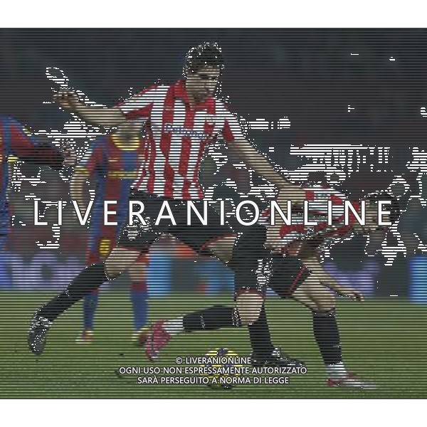 Atletic de Bilbao\'s Javi Martinez (l) and Markel Susaeta during King\'s Cup of Spain match.December 21,2010. (ALTERPHOTOS/Acero) - ALFAQUI - AG. ALDO LIVERANI SAS ITALY ONLY PARTITA CALCIO BARCELLONA vs ATLETICO DI BILBAO: COPPA DEL RE SPAGNA 2010