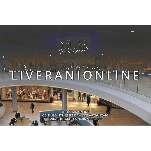 The UK economy grew less than previously estimated between July and September, revised figures have shown. Photo Shows; The Westfield Shopping Centre in London this morning AG. ALDO LIVERANI SAS ITALY ONLY