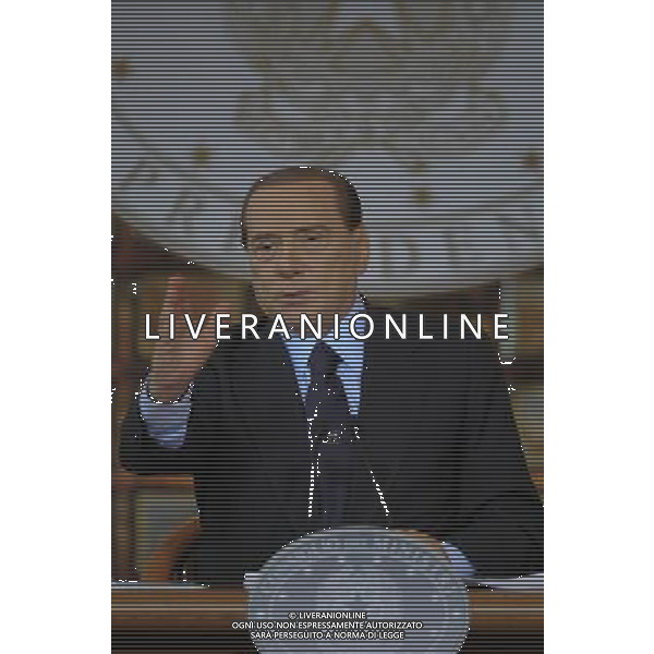 Roma - Villa Madama 23/12/2010 Conferenza stampa di fine d\'anno del Presidente del Consiglio Silvio Berlusconi © Fabrizio Corradetti - Ag. Aldo Liverani sas