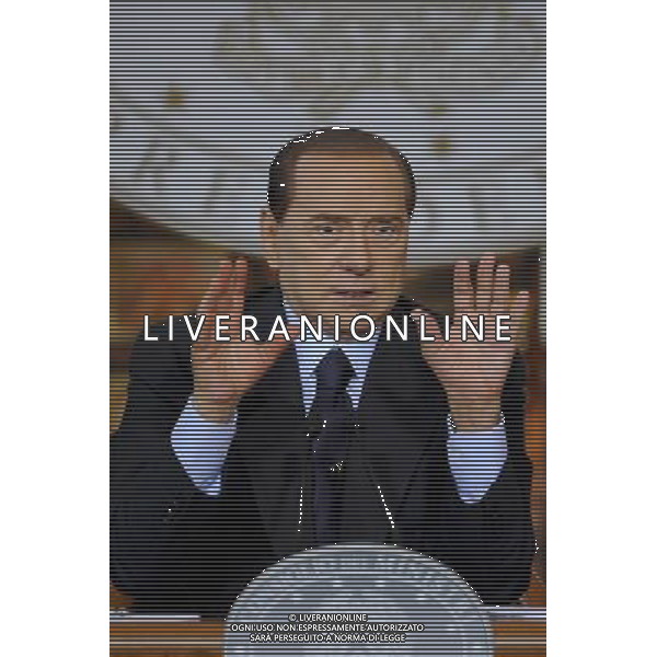 Roma - 23/12/2010 - Villa Madama - Conferenza stampa di fine anno del Presidente del Consiglio Silvio Berlusconi - nella foto: Silvio Berlusconi © Fabrizio Corradetti - ag. Aldo Liverani sas