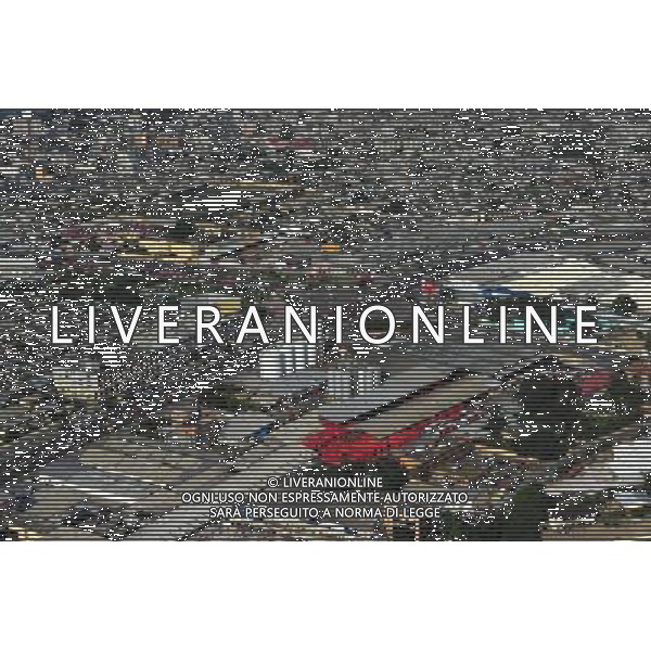 (101230) -- ABIDJAN, Dec. 30, 2010 () -- The photo taken on Dec. 27, 2010 shows a bird\'s eye view of Abidjan, the economic capital of Cote d\'Ivoire. Since the presidential run-off on Nov. 28, Cote d\'Ivoire has been in political gridlock with both Laurent Gbagbo and Alassane Ouattara sworn in as president. (/Zhao Yingquan) (wjd) ©photoshot/Agenzia Aldo Liverani Sas - ITALY ONLY - Veduta panoramica aerea di Abidjan, la capitale economica della Costa d\'Avorio 30/12/2010