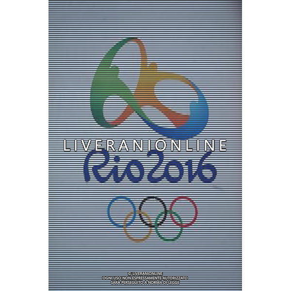 (110101) -- RIO DE JANEIRO, Jan. 1, 2011 () -- Photo taken on Dec. 31, 2010 shows the new launched Rio 2016 Olympic Games Emblem in Rio De Janeiro. Rio 2016 Olympic Games Emblem was launched on Friday. (/Song Weiwei) ©photoshot/Agenzia Aldo Liverani Sas - ITALY ONLY - Conferenza stampa al Copacabana Palace di Rio de Janeiro, Brasile per la presentazione ufficiale del simbolo, logo dei Giochi Olimpici, Olimpiadi di Rio 2016, 31 dicembre 2010.