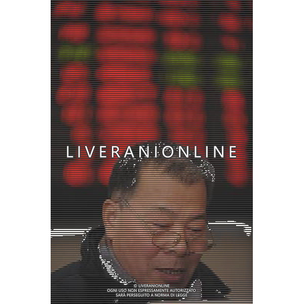 Xi\'an, 4 gennaio 2011 () - Scheda elettronica in una sala stock trading a Xi\'an, capitale della Cina nord-occidentale della provincia dello Shaanxi. Borsa Cinese Ag, aldoliverani sas Italy only