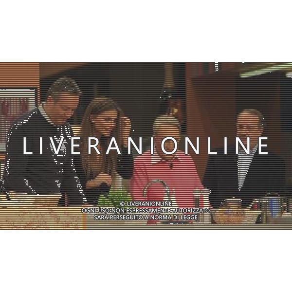 MILANO 05_12_2011 SPETTACOLO TRASMISSIONE TV \'KALISPERA\' CONDOTTA DA ALFONSO SIGNORINI NELLA FOTO NINA SENICAR CLAUDIO BRACHINO EMILIO FEDE CLEMENTE MIMUN PH.FIOCHI-AG ALDO LIVERANI SAS
