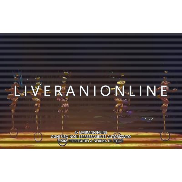 A performance of Cirque Du Soleil\'s new production \'Totem\' is pictured at the Royal Albert Hall in London, Great Britain on 4 January 2011. (FACUNDO ARRIZABALAGA) ©photoshot/Agenzia Aldo Liverani Sas - ITALY ONLY - Lo spettacolo \'Totem\' della nuova produzione del Cirque du Soleil alla Royal Albert Hall di Londra, in Gran Bretagna il 4 gennaio 2011.