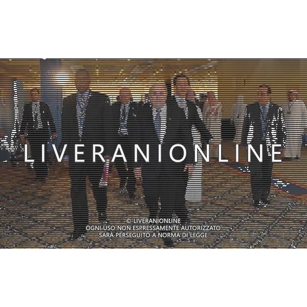 (110106) -- DOHA, Jan. 6, 2011 () -- FIFA president Sepp Blatter (C) arrives at the Sheraton Hotel in Doha, Qatar, Jan. 6, 2011. The 24th Asian Football Confederation (AFC) Congress 2011 was held here Thursday. (/Chen Shaojin) (hy) ©photoshot/Agenzia Aldo Liverani Sas - ITALY ONLY - 24mo congresso dell\'Asian Football Confederation (AFC) a Doha, capitale del Qatar, 6 gennaio 2011.