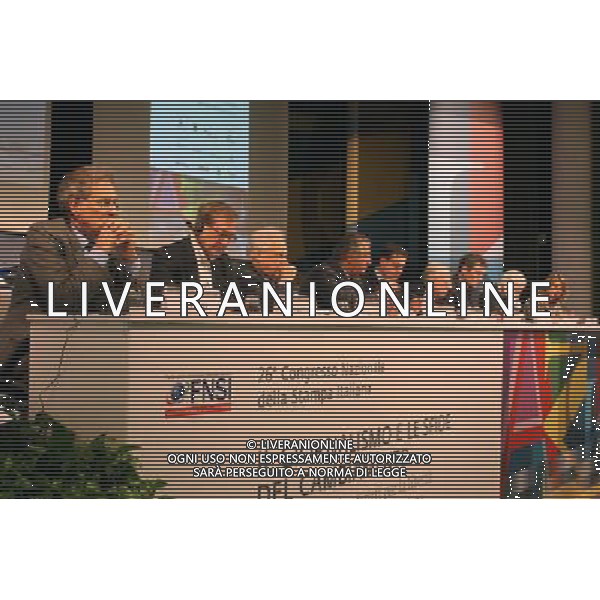 BERGAMO 11/01/2011 CONGRESSO FNSI NELLA FOTO TAVOLO ©pasinetti/AG ALDO LIVERANI SAS 