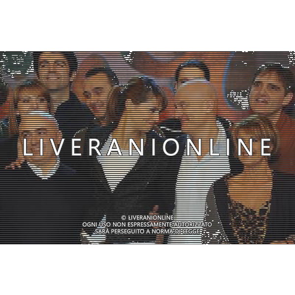 MILANO 11/1/2011 TEATRO DELL\' ARCIMBOLDI VIA DEL\' INNOVAZIONE, 20 PRESENTAZIONE DELLA 15a EDIZIONE TELEVISIVA DI ZELIG NELLA FOTO PAOLA CORTELLESI, CLAUDIO BISIO, ENRICO CEVOLI E LELLA COSTA FOTO ROMANO/AG ALDO LIVERANI