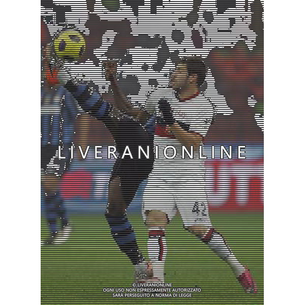 Inter - Genoa Coppa Italia Tim Cup 12/01/2011 nella foto muntari e veloso ©luzzani/Agenzia Aldo Liverani Sas