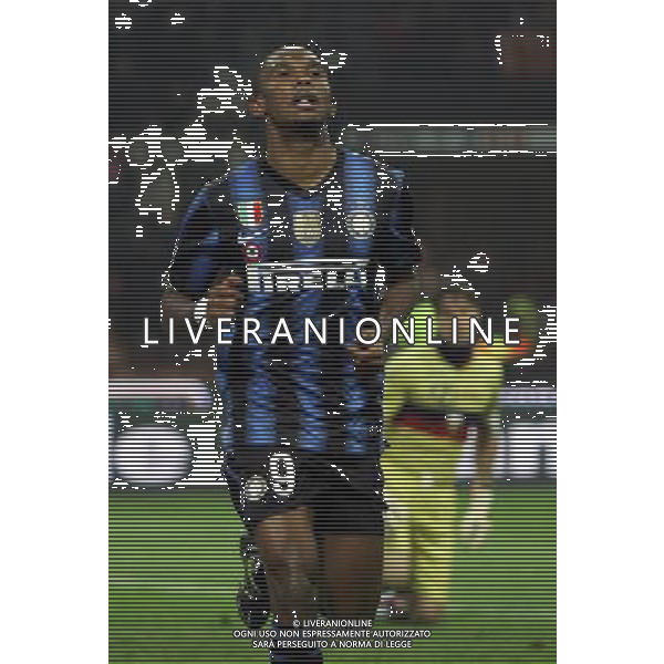 Inter - Genoa Coppa Italia Tim Cup 12/01/2011 nella foto esultanza dopo il gol di samuel eto\'o ©luzzani/Agenzia Aldo Liverani Sas