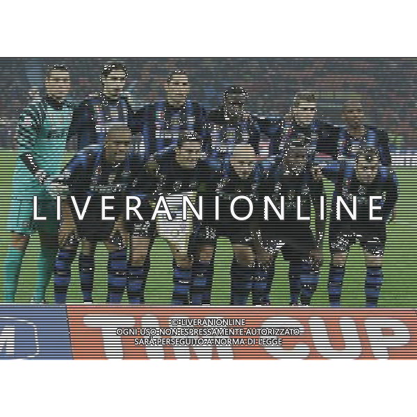 Milano 12-01-2011 Coppa Italia TIM CUP 2010/11 inter-genoa 3:2 nella foto formazione inter ph marco luzzani/ag aldo liverani s.a.s.